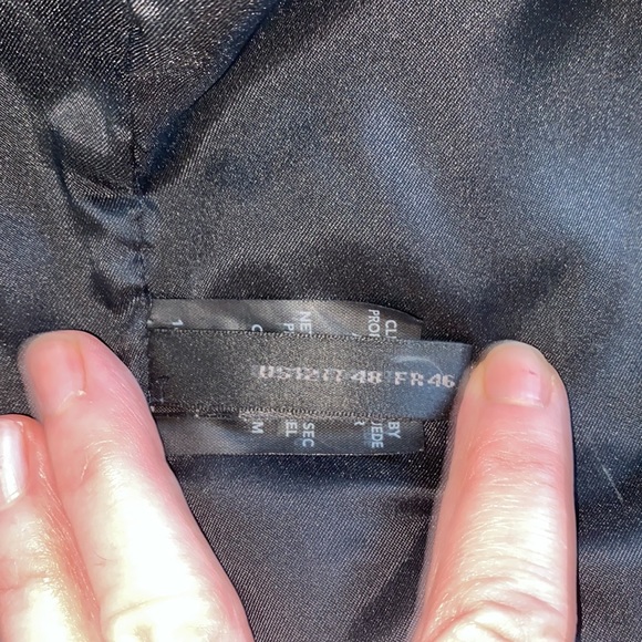 Italy Donna Karan Collection black lambskin leather blazer. - Picture 9 of 13